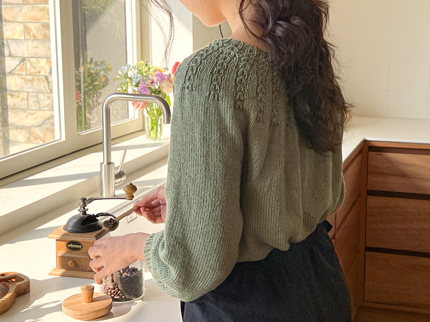 [PDF 도안] 노트무늬 요크 탑다운 스웨터